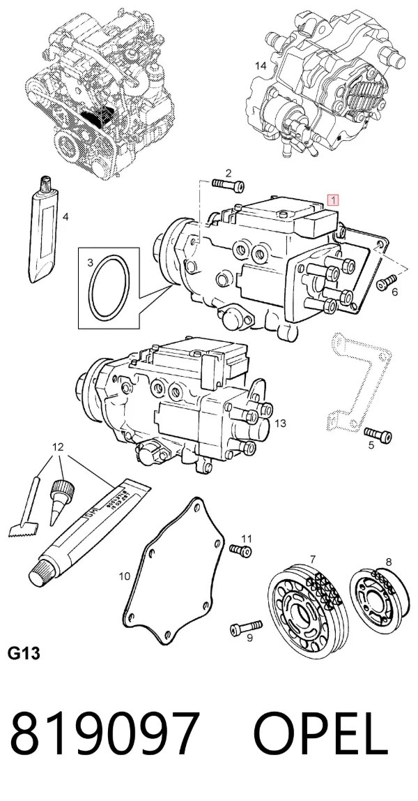 ТНВД 819097 Opel