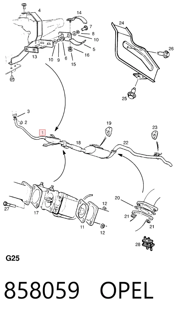 Катализатор Opel Frontera A