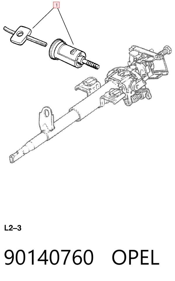 Замок зажигания 90140760 Opel