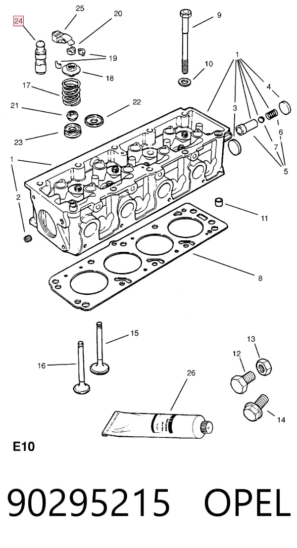 Гидрокомпенсатор 90295215 Opel