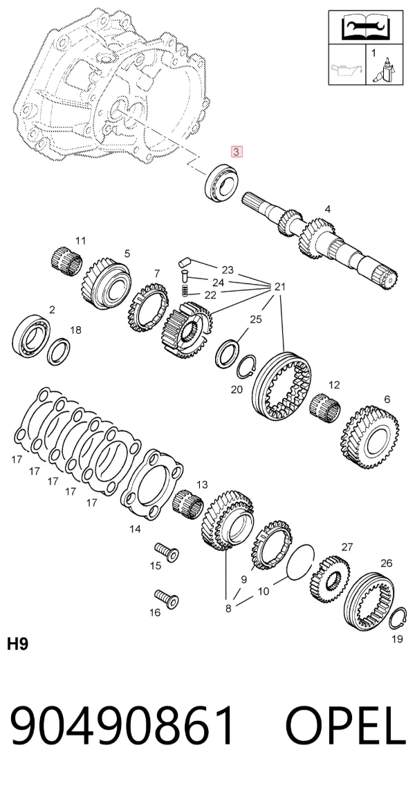  90490861 Opel