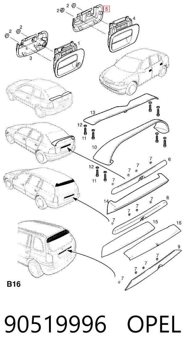 90519996 Opel