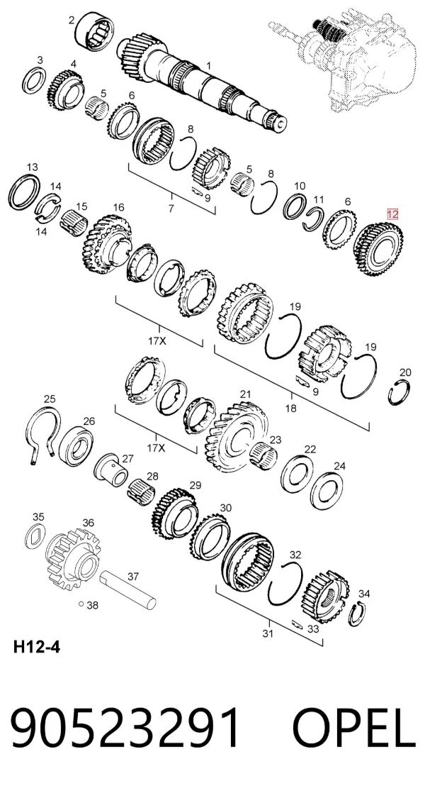  90523291 Opel