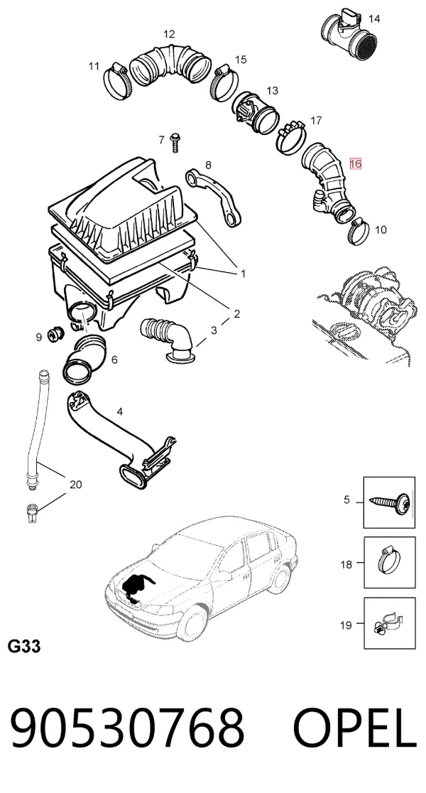  90530768 Opel