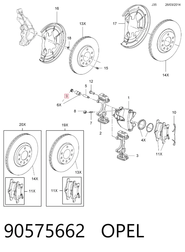  90575662 Opel