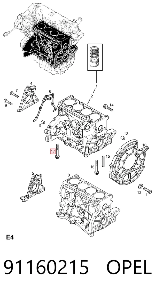  91160215 Opel