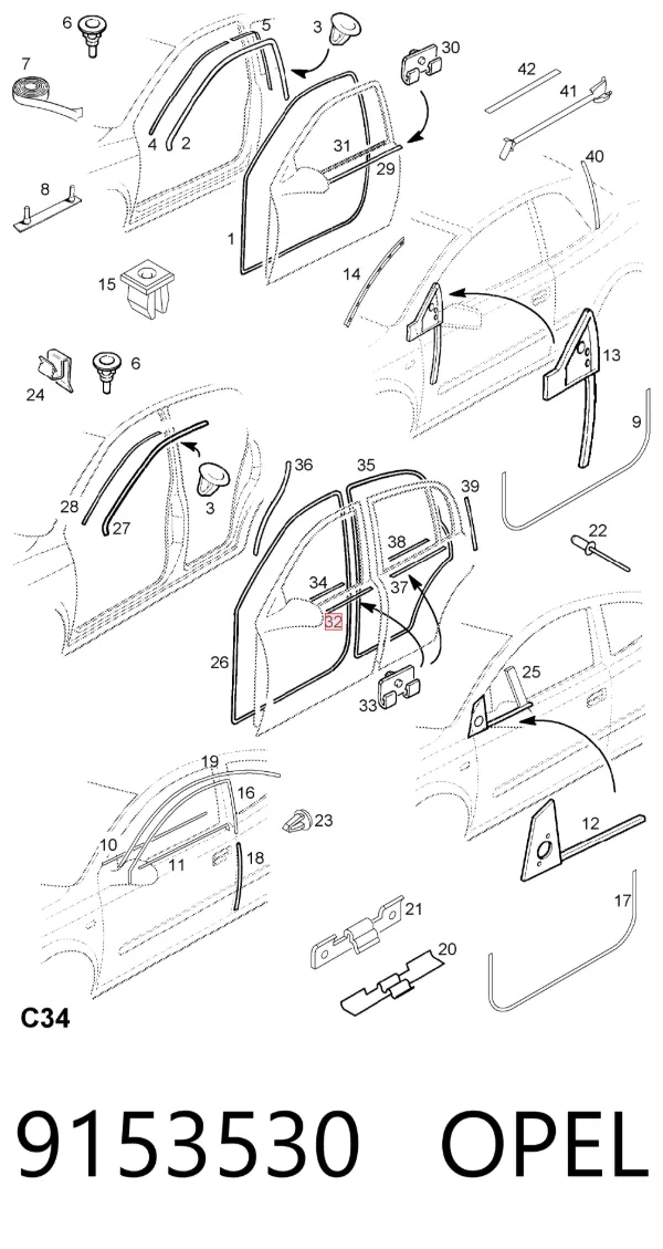  9153530 Opel