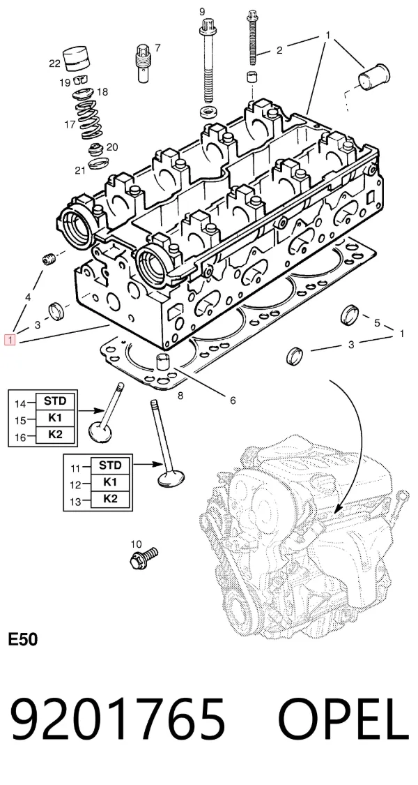  9201765 Opel