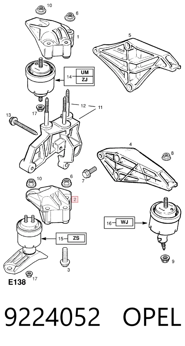  9224052 Opel