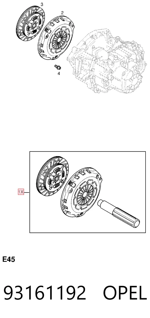 Сцепление 93161192 Opel