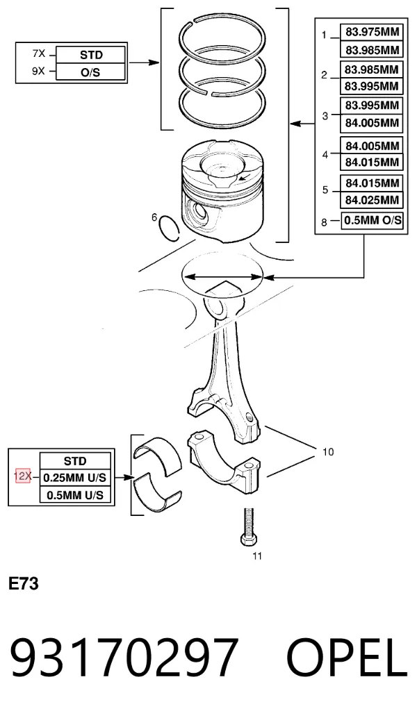  93170297 Opel