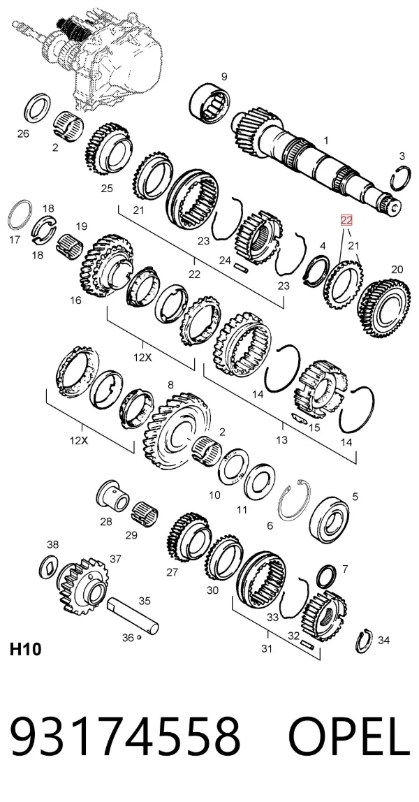  93174558 Opel