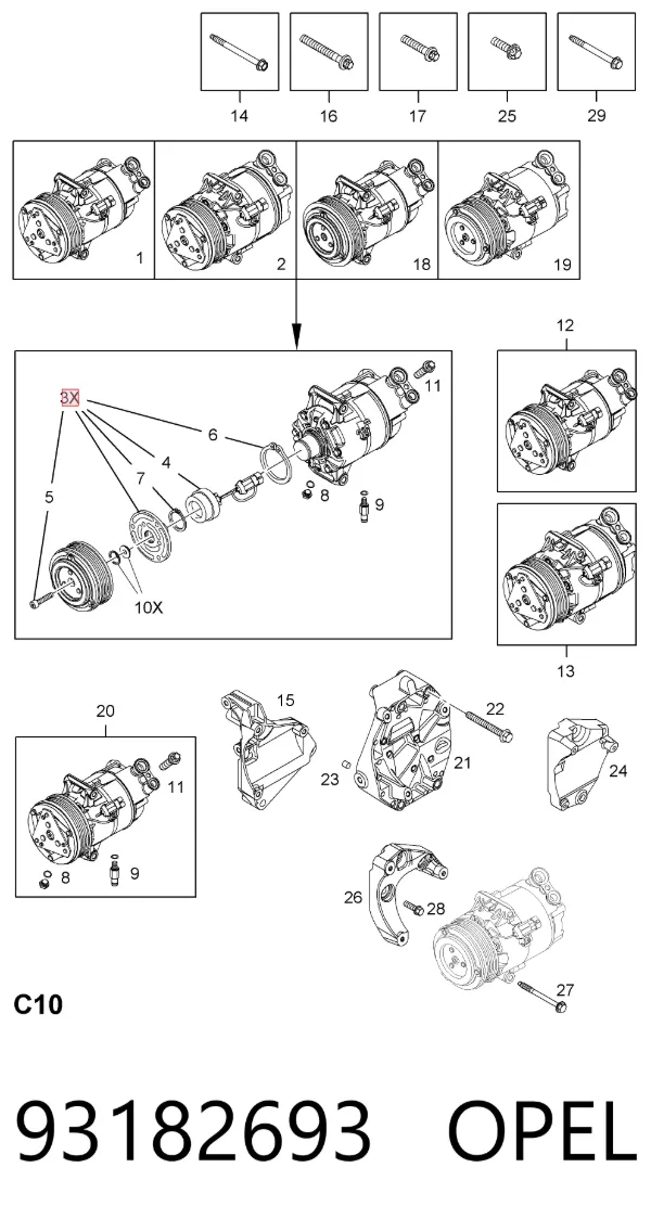  93182693 Opel