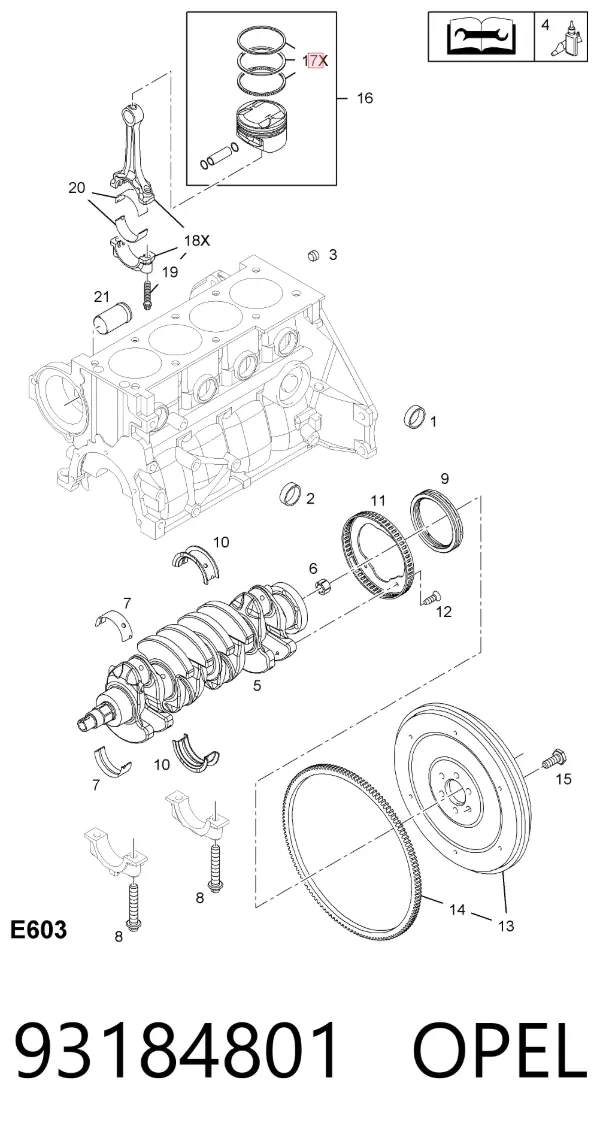  93184801 Opel
