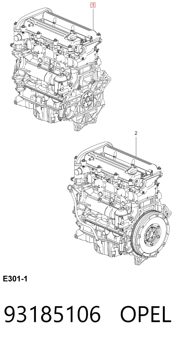Двигатель 93185106 Opel
