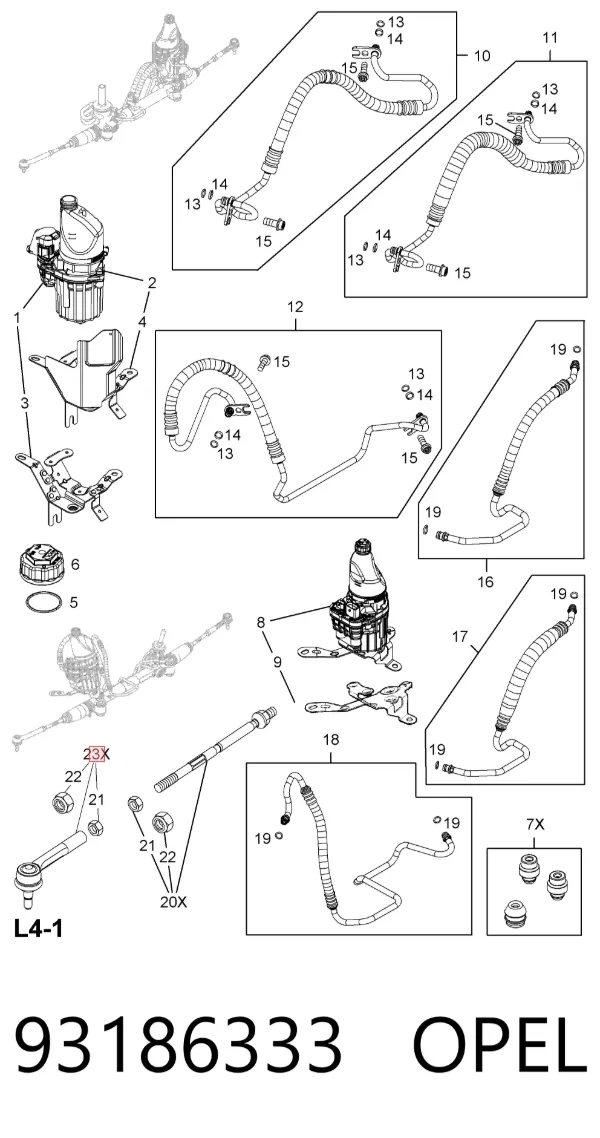 Рулевой наконечник 93186333 Opel