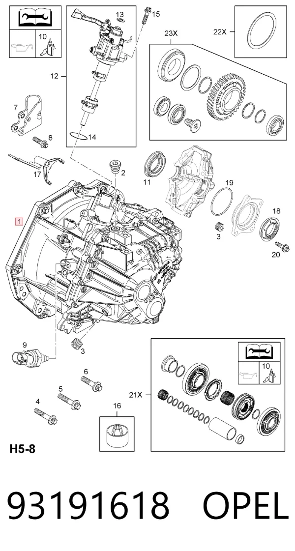 КПП 93191618 Opel