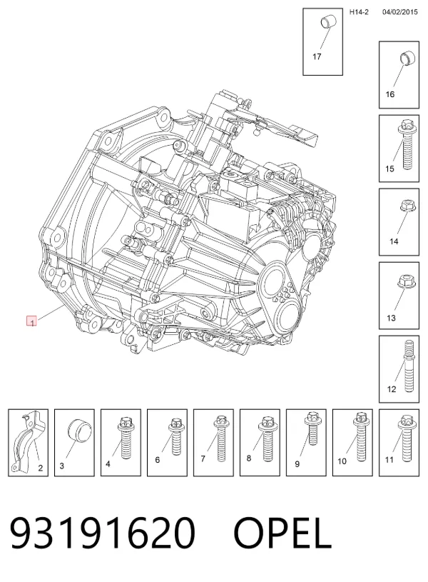  93191620 Opel