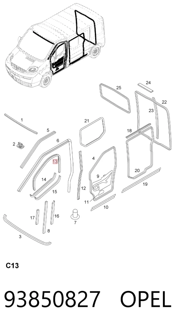  93850827 Opel