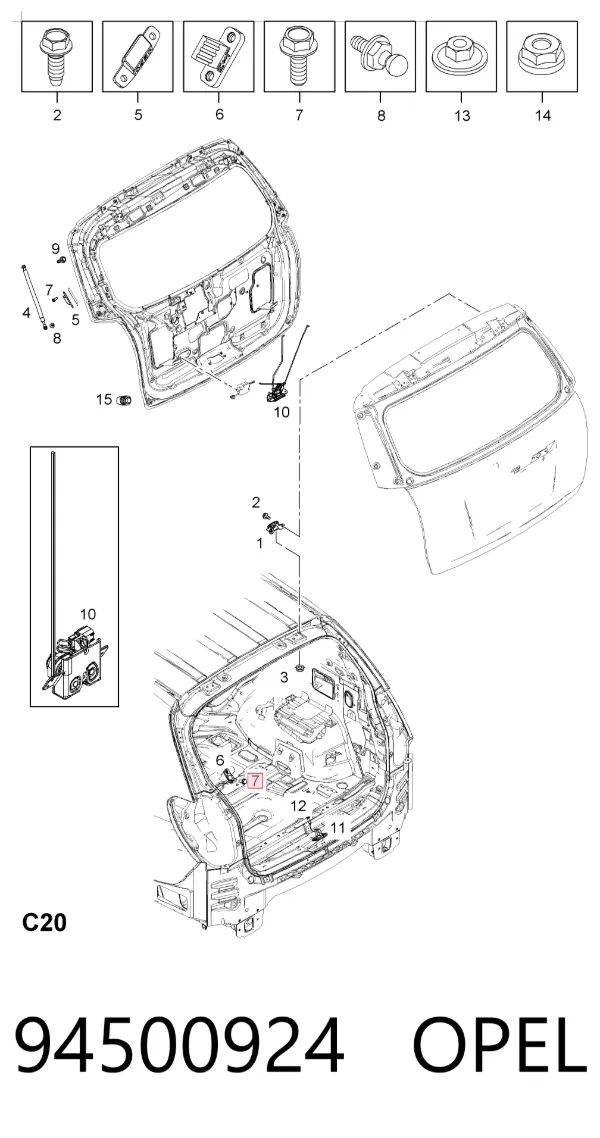  94500924 Opel