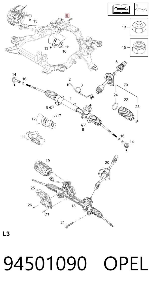  94501090 Opel