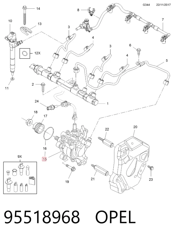 ТНВД 95518968 Opel