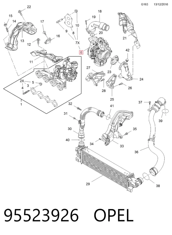 Турбина 95523926 Opel