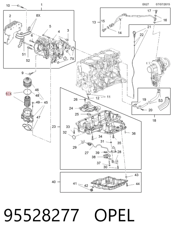 Масляный фильтр 95528277 Opel