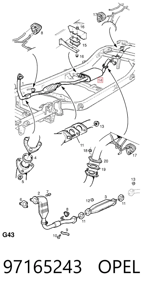  97165243 Opel