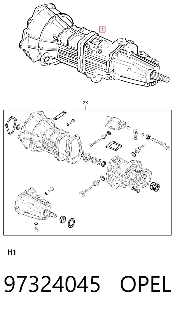 КПП 97324045 Opel