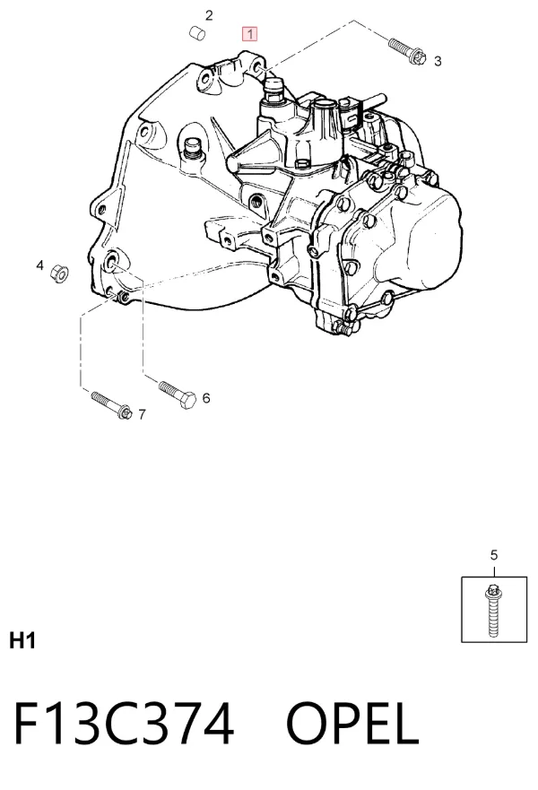 КПП F13C374 Opel