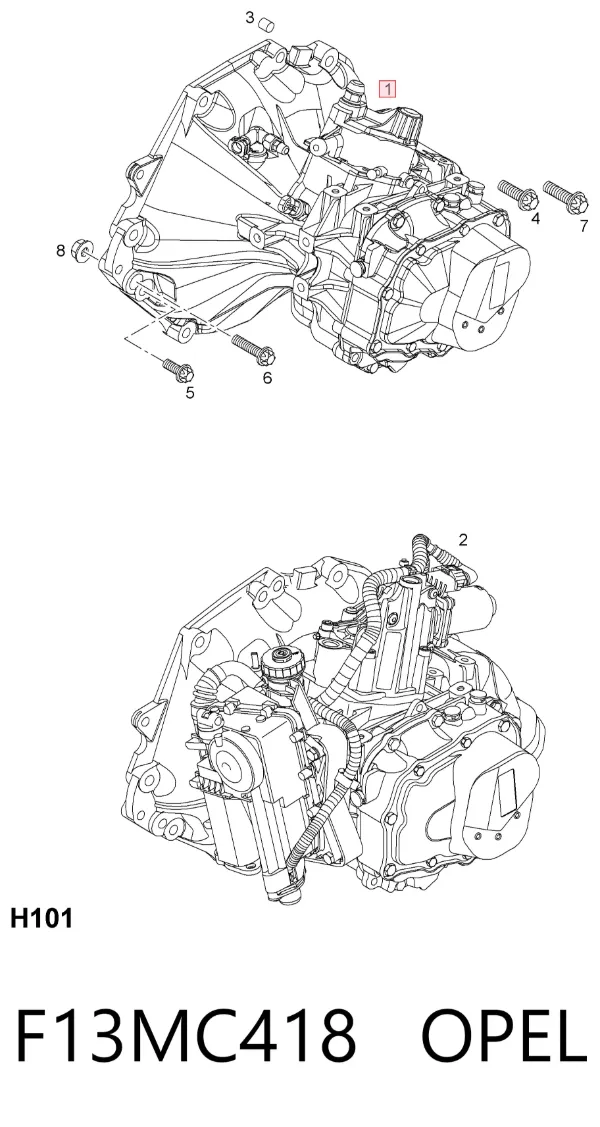 КПП F13MC418 Opel