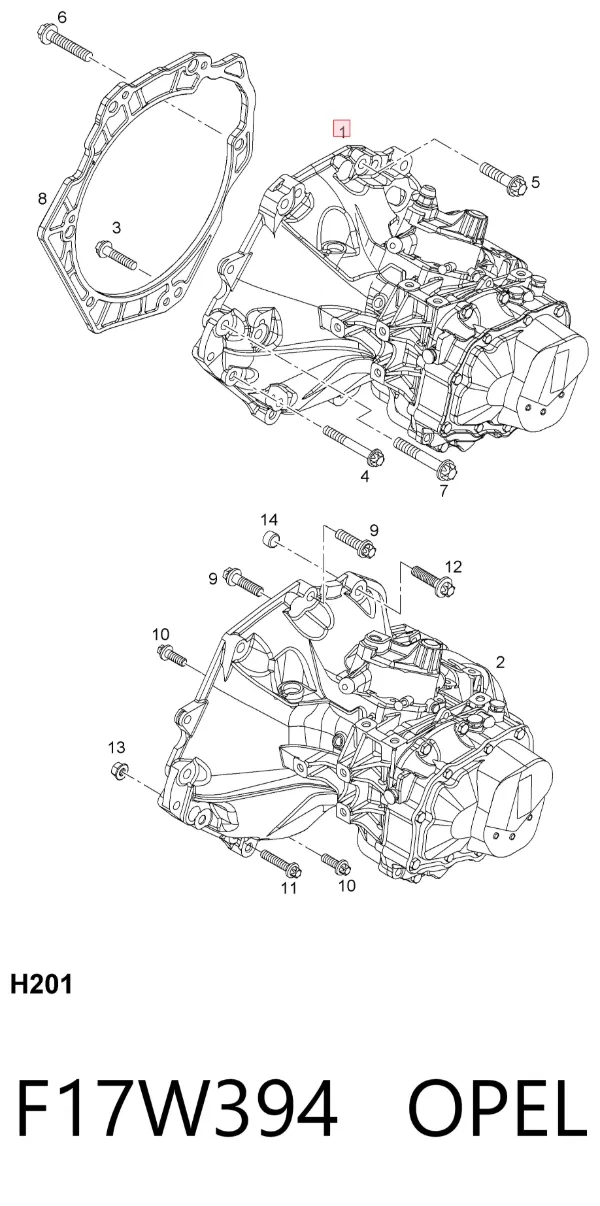 КПП F17W394 Opel