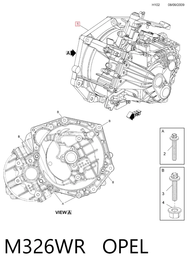 КПП M326WR Opel