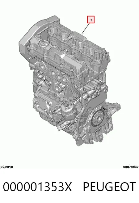 Двигатель 000001353X Peugeot/Citroen