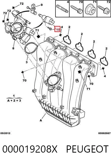 Регулятор холостого хода 000019208X Peugeot/Citroen