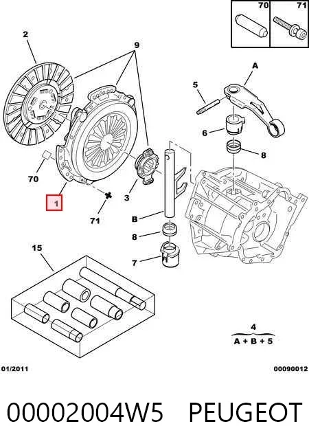 Корзина сцепления SU00100480 Toyota