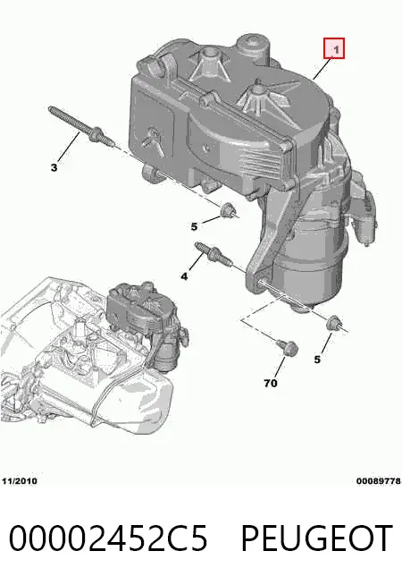 Механизм переключения передач Citroen C3 I
