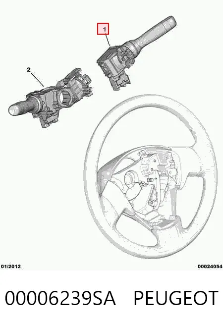 Правый подрулевой переключатель 00006239SA Peugeot/Citroen