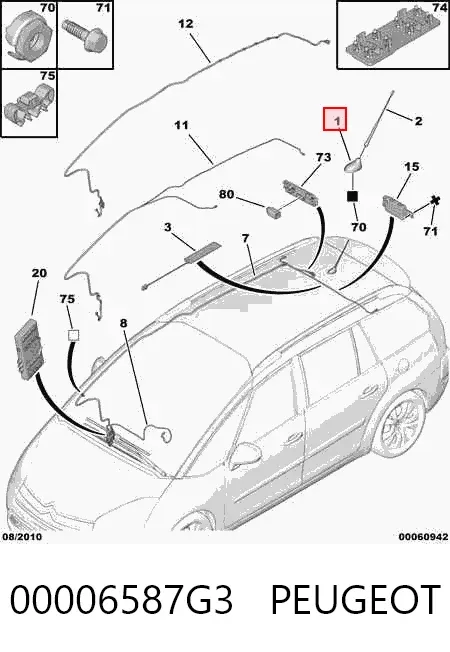 Антенна Citroen C3 II