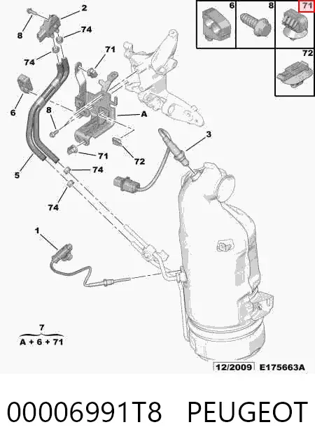  00006991T8 Peugeot/Citroen