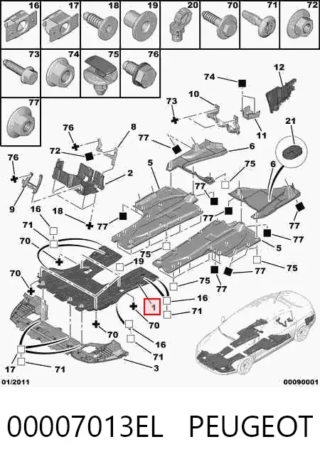 Защита двигателя 2334346T Polcar