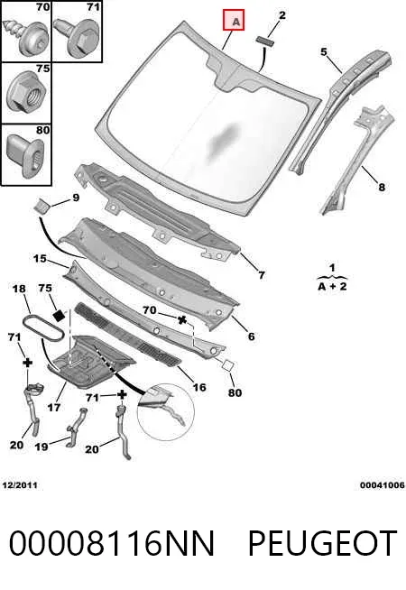 Лобовое стекло AB66640A XYG