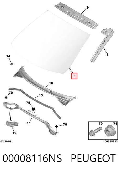 Лобовое стекло Peugeot 207 SW