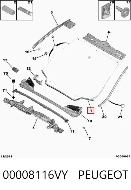 Лобовое стекло AB63635A XYG