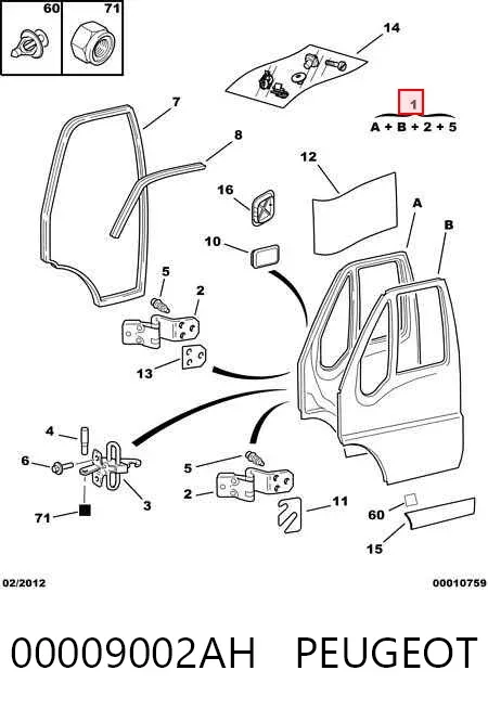 Дверь передняя левая Citroen Jumper 250