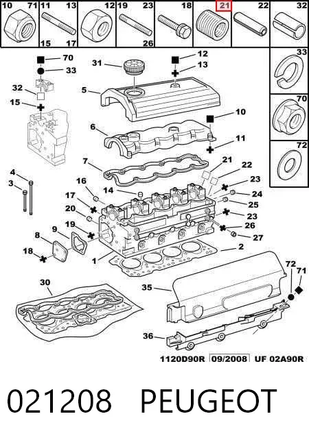 Передние тормозные колодки 021208 Peugeot/Citroen