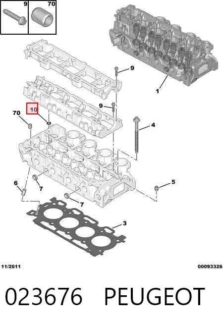 Уплотнительное кольцо, универсальное 023676 Peugeot/Citroen