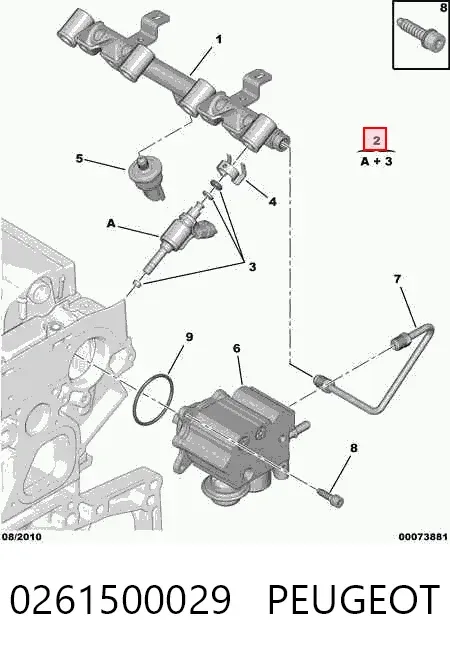 Топливные форсунки 0261500029 Peugeot/Citroen