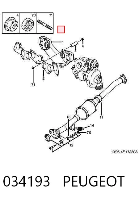 Выпускной коллектор 034193 Peugeot/Citroen